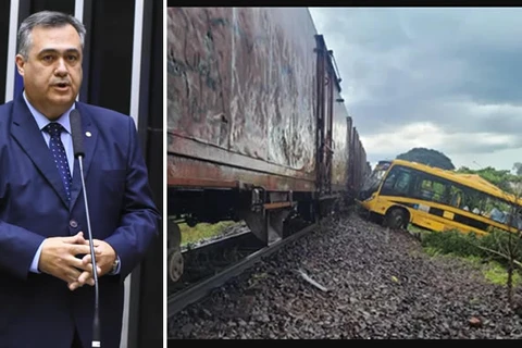 Beto Preto propõe mudança na Lei de Ferrovias, após acidente entre ônibus da APAE e trem no Paraná