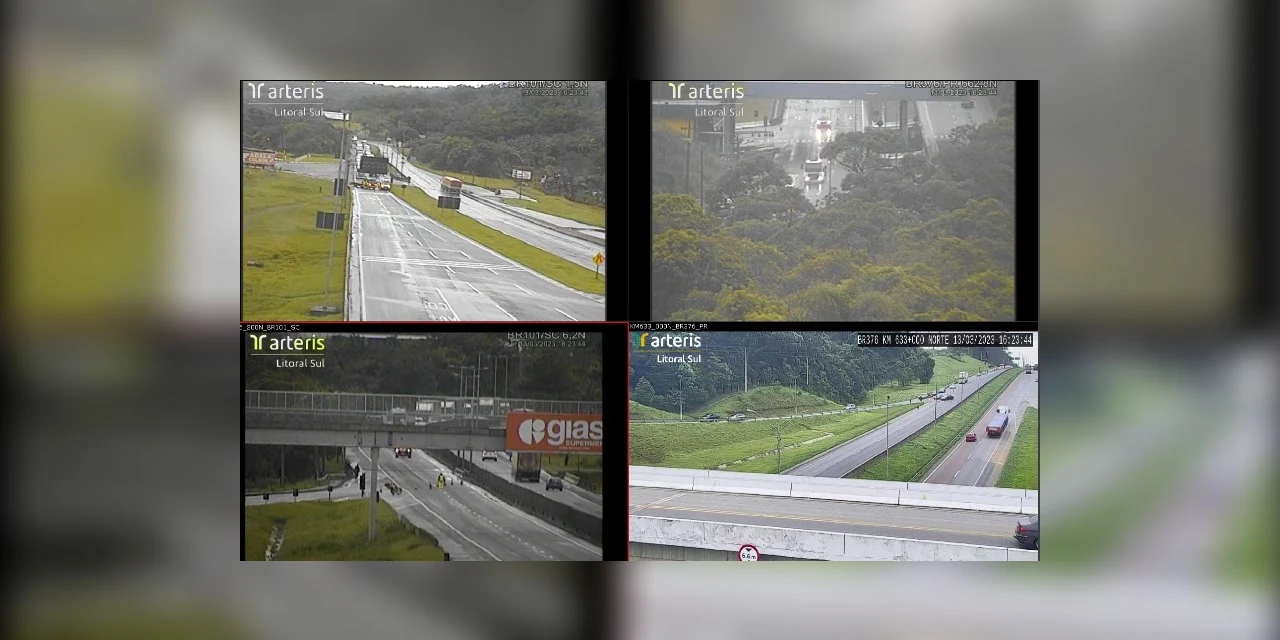BR-376 é interditada entre Paraná e SC pela segunda vez em menos de 24h