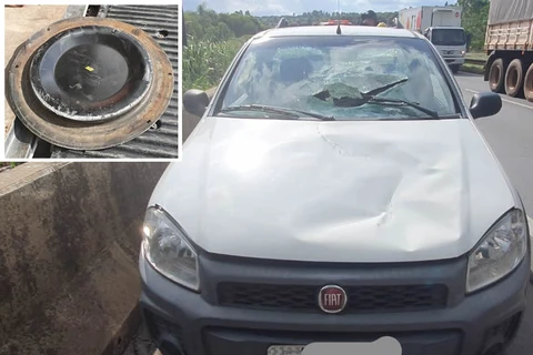 Motorista fica em estado grave ao ser atingido por peça de caminhão na BR-376, em PG