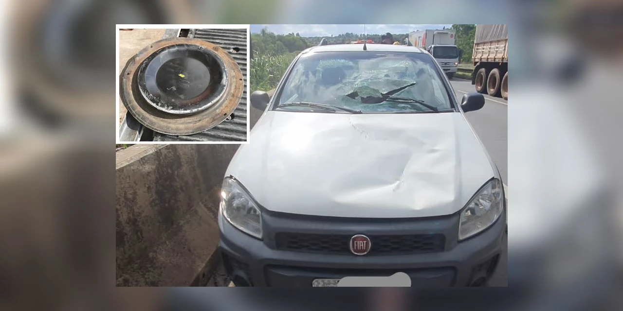 Motorista fica em estado grave ao ser atingido por peça de caminhão na BR-376, em PG