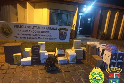 Polícia Militar apreende 455 garrafas de vinho argentino em Irati