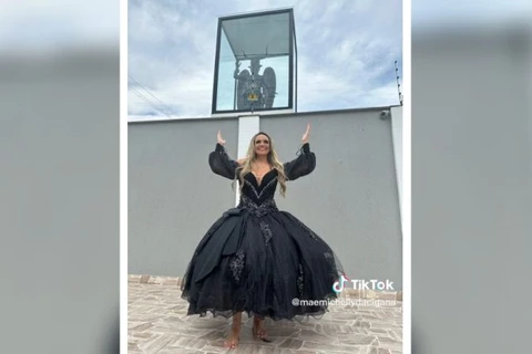 Dona de estátua sombria se pronuncia após imagem viralizar: “ele é o senhor dos meus caminhos”