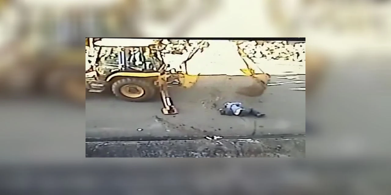 Imagens fortes: Homem atropela e mata colega de trabalho com retroescavadeira