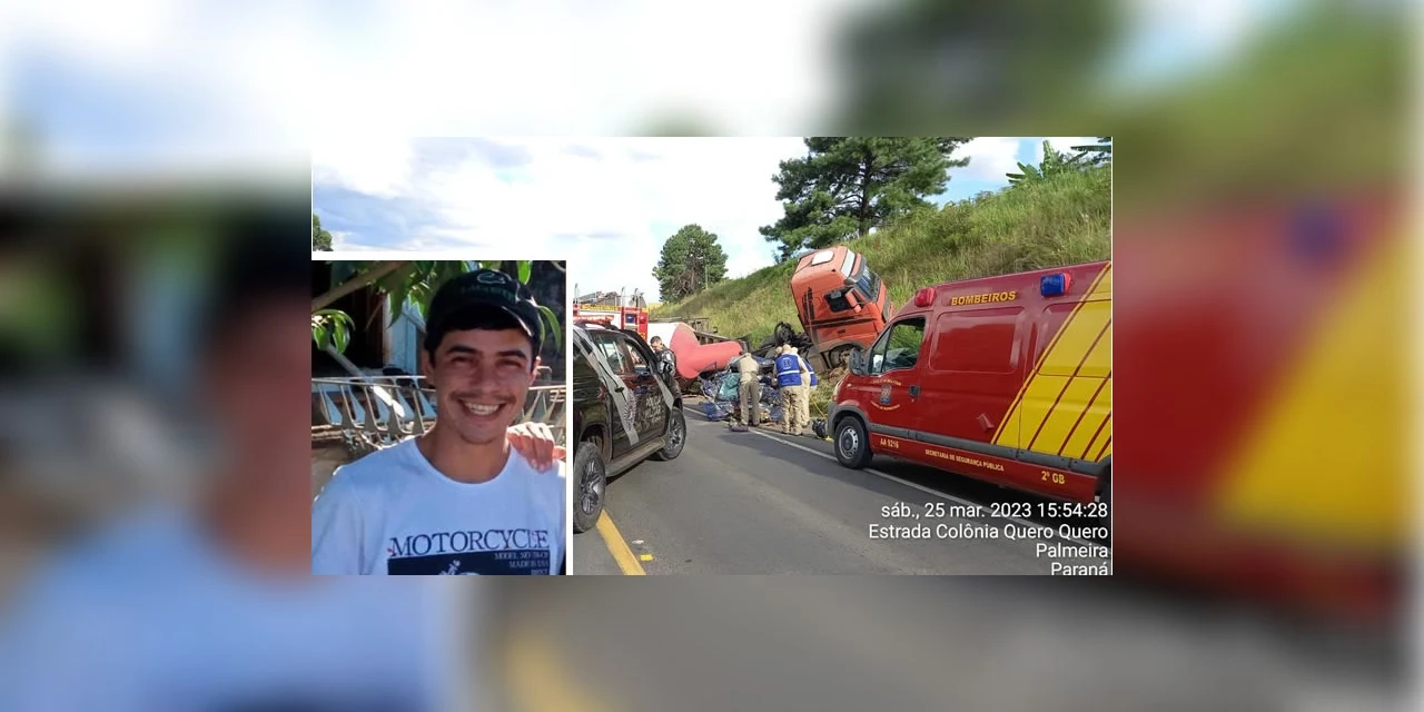 Colisão entre caminhão e automóvel faz uma vitima fatal, em Palmeira