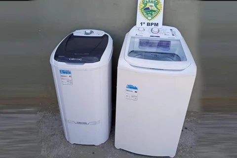 PG: Rapaz é encaminhado a delegacia, após ser flagrado com duas lavadoras de roupas furtadas