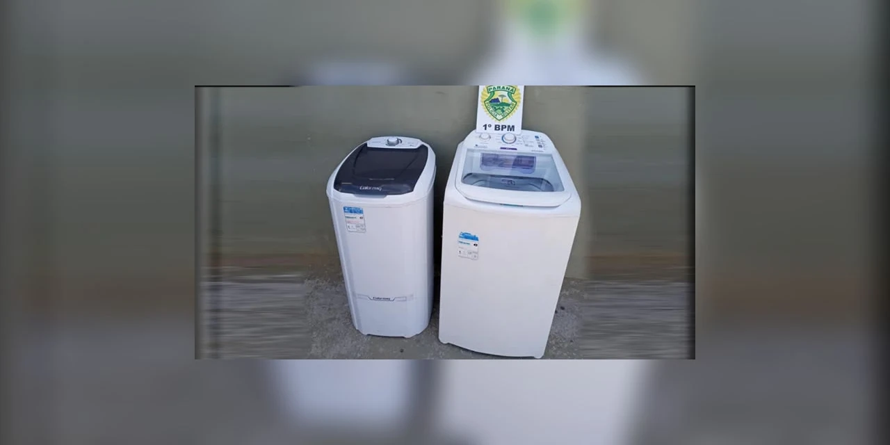 PG: Rapaz é encaminhado a delegacia, após ser flagrado com duas lavadoras de roupas furtadas