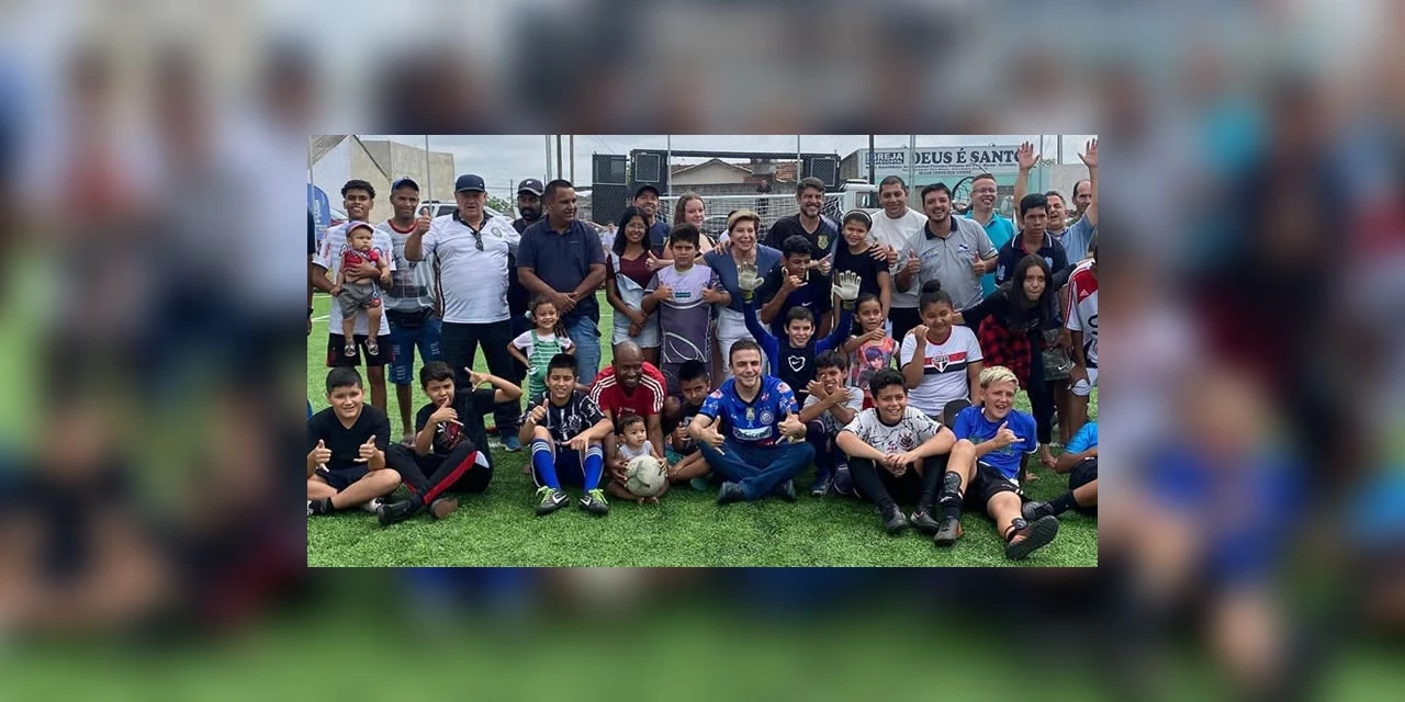 Emenda parlamentar de Aliel Machado garante dois campos de futebol society para PG