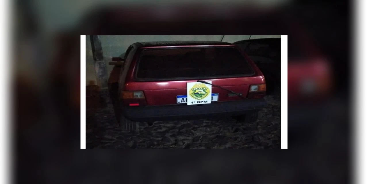 Polícia Militar localiza veículo abandonado com registro de furto em PG