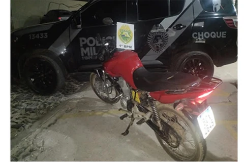 PG: Motocicleta adulterada é apreendida pela PM