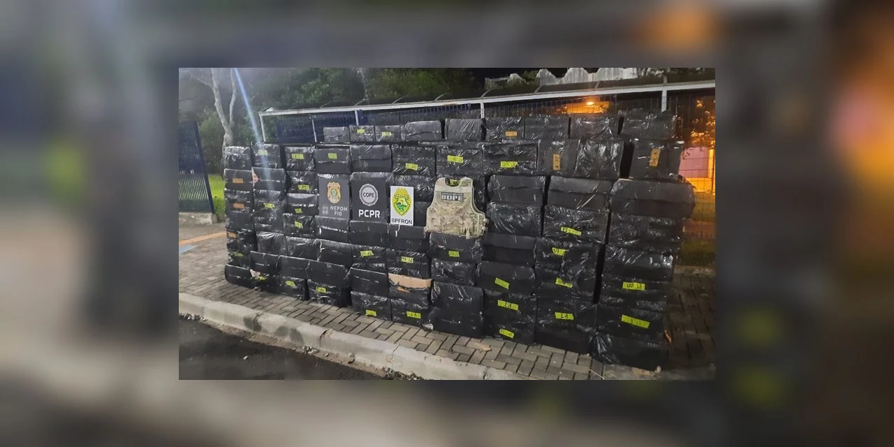 PF, Polícias Civil e Militar apreendem caixas de cigarros contrabandeados no Paraná