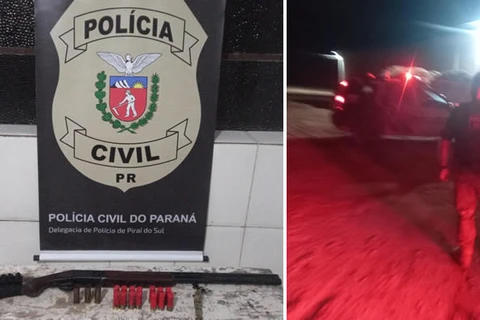 Polícia Civil prende duas pessoas por desvio de carga e prende receptador, em Piraí do Sul