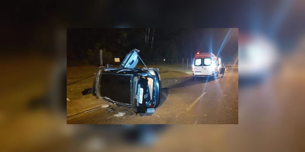 Capotamento faz uma vitima fatal no Contorno, em PG