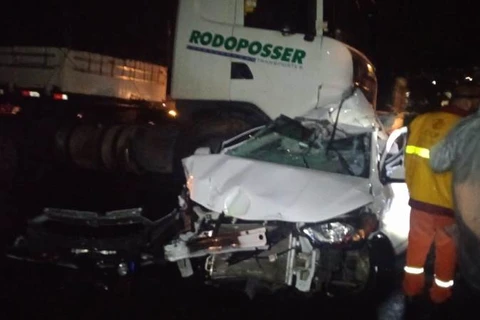 Mulher e criança morrem em grave acidente no Distrito Industrial, em PG