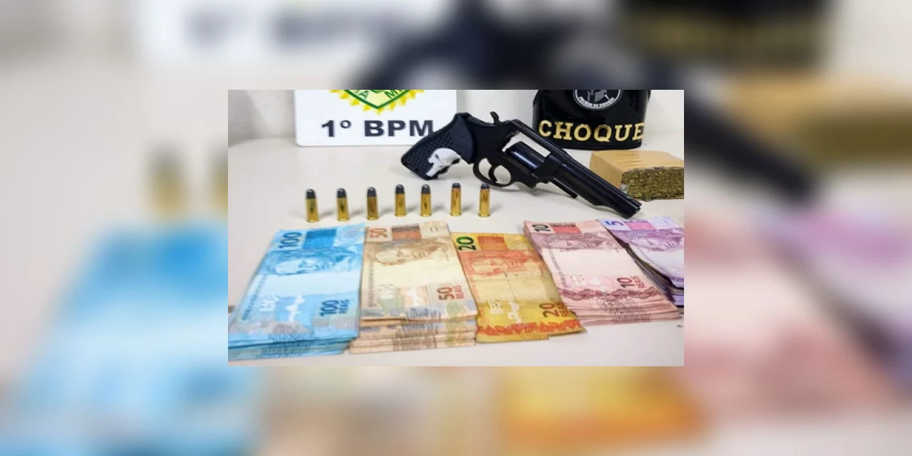 Adolescente é apreendido com drogas, dinheiro e munições suspeito de tráfico em PG