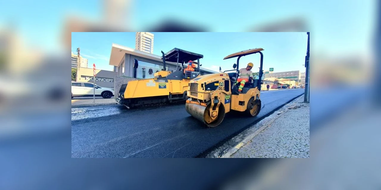 Prefeitura conclui recapeamento asfáltico de ruas na região central