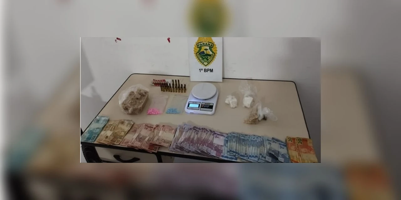 Polícia fecha boca de fumo e prende duas pessoas em Castro e Piraí do Sul