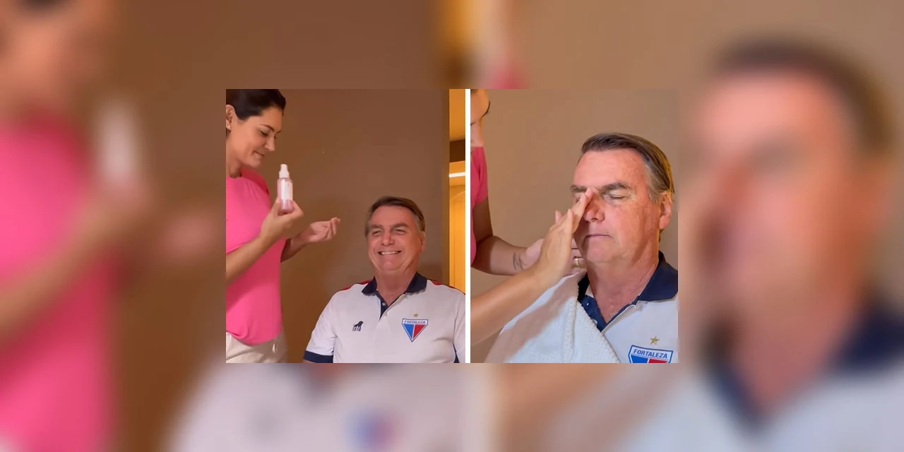 Bolsonaro faz ‘publi’ de marca de cosméticos de Michelle nas redes sociais; assista!