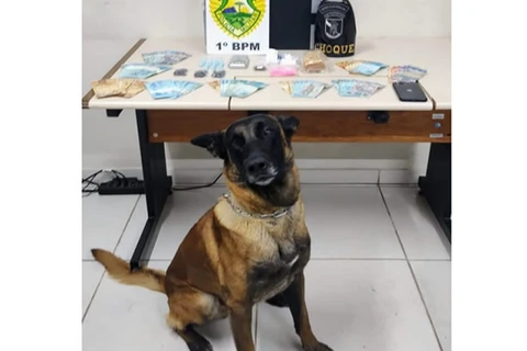 Dupla é presa suspeita de tráfico de drogas no Contorno, em PG