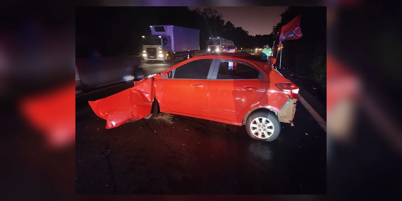 Acidente na BR-376 em Ortigueira deixa cinco pessoas feridas