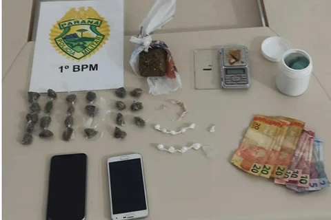 Roubo e tráfico de drogas termina com suspeitos presos, em Castro