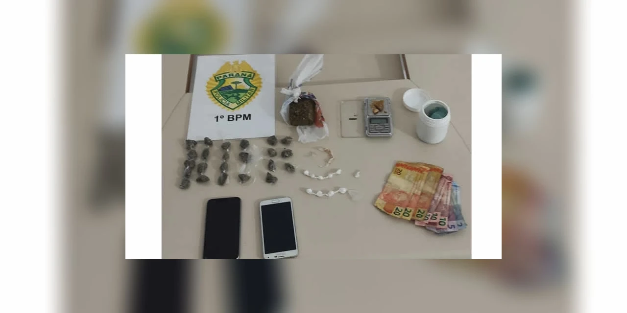 Roubo e tráfico de drogas termina com suspeitos presos, em Castro