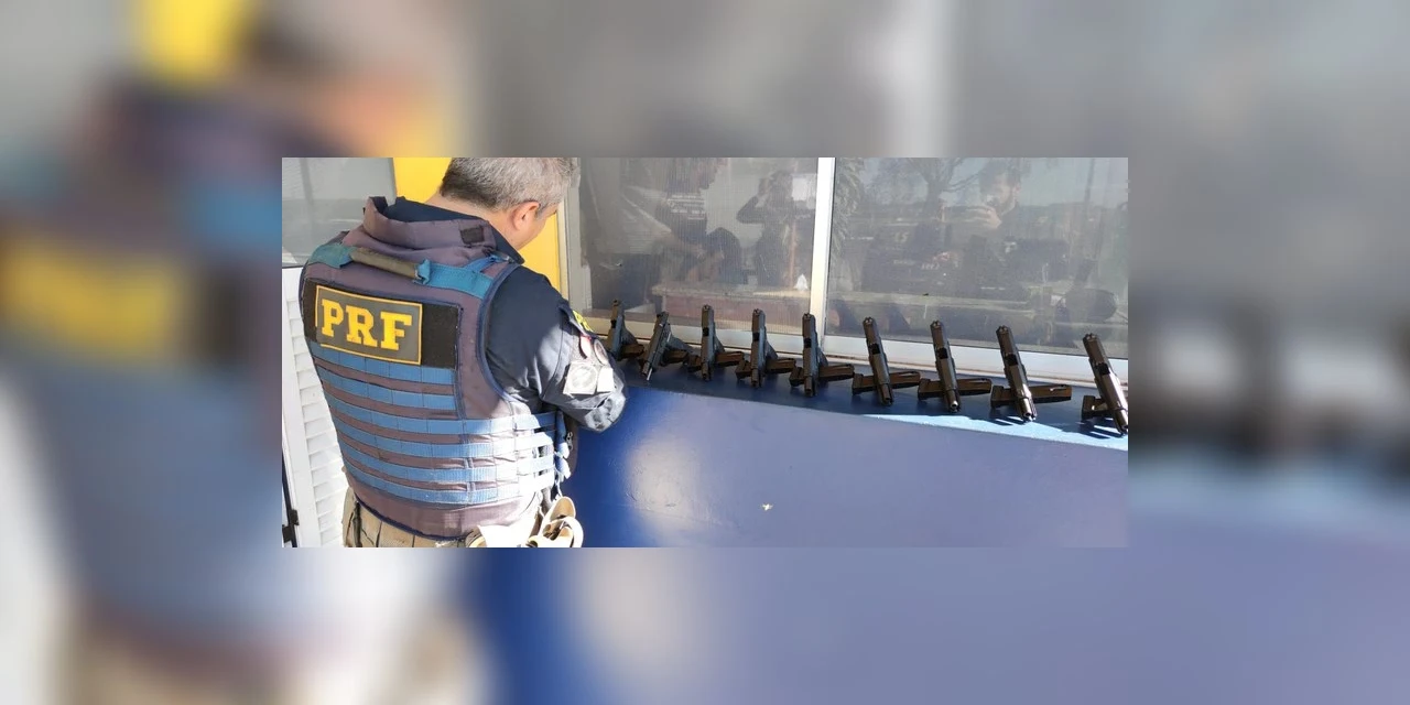 PRF apreende pistolas turcas, munições e carregadores junto a corpo de mulher no Paraná