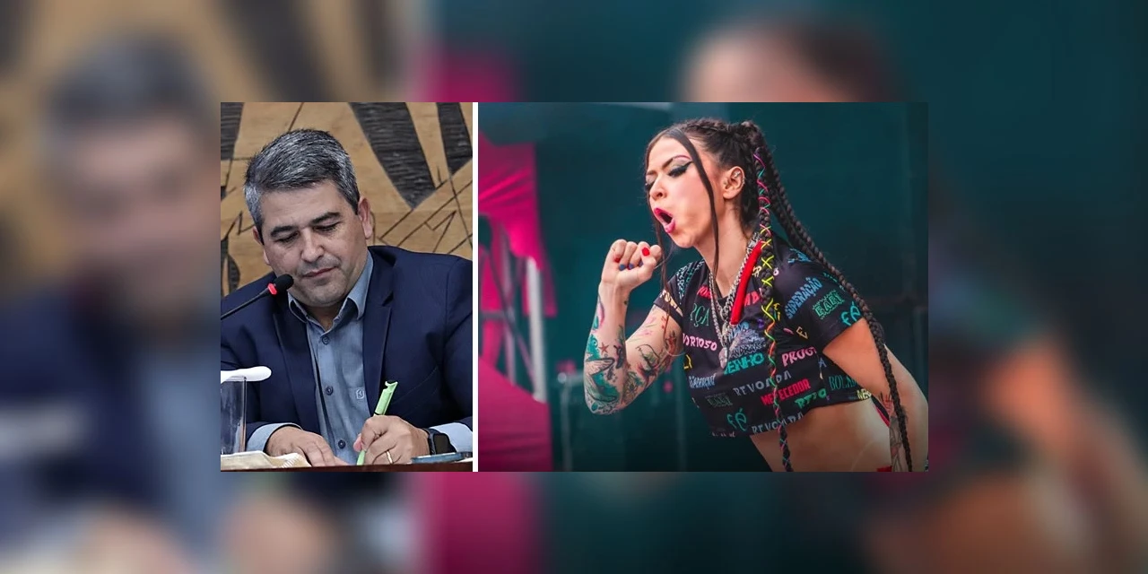 Vereador Ezequiel pede cancelamento de show da MC Pipokinha em Ponta Grossa