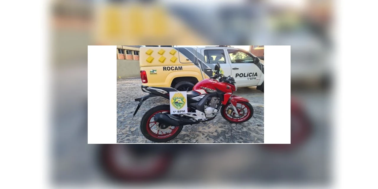 Jovem é detido com motocicleta adulterada na Vila Nova, em PG