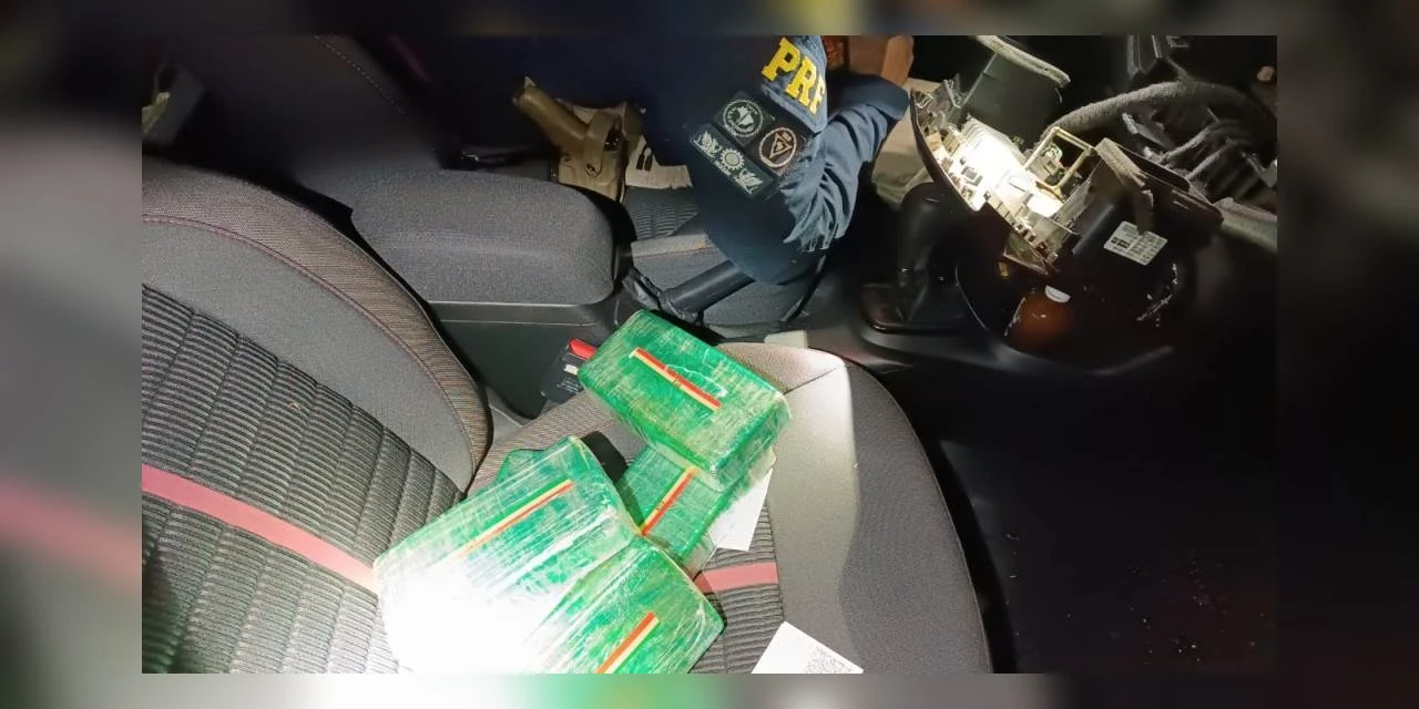 PRF apreende mais de 6Kg de pasta base de cocaína em Ponta Grossa