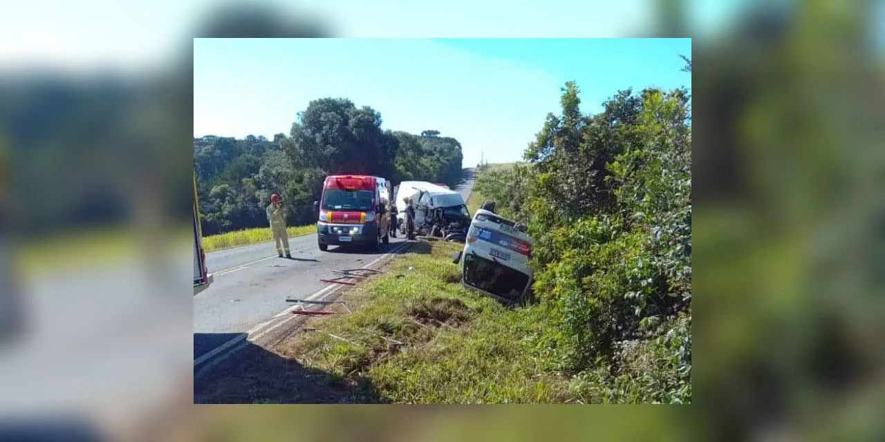 Pai e filho morrem após acidente na PR-438, em Teixeira Soares