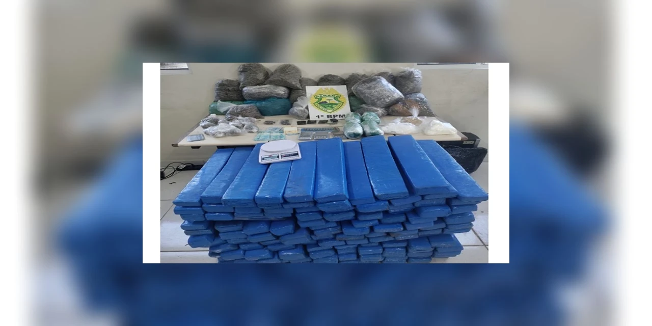 Operação da PM termina com apreensão de mais de 200Kg de drogas em bairro de PG