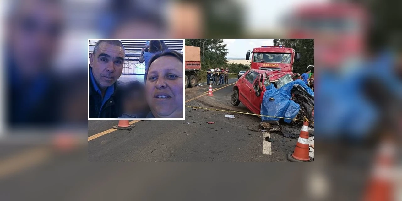 Casal que perdeu a vida em acidente em Teixeira Soares é identificado