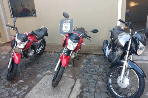 Policia Civil recupera três motos furtadas em PG e região