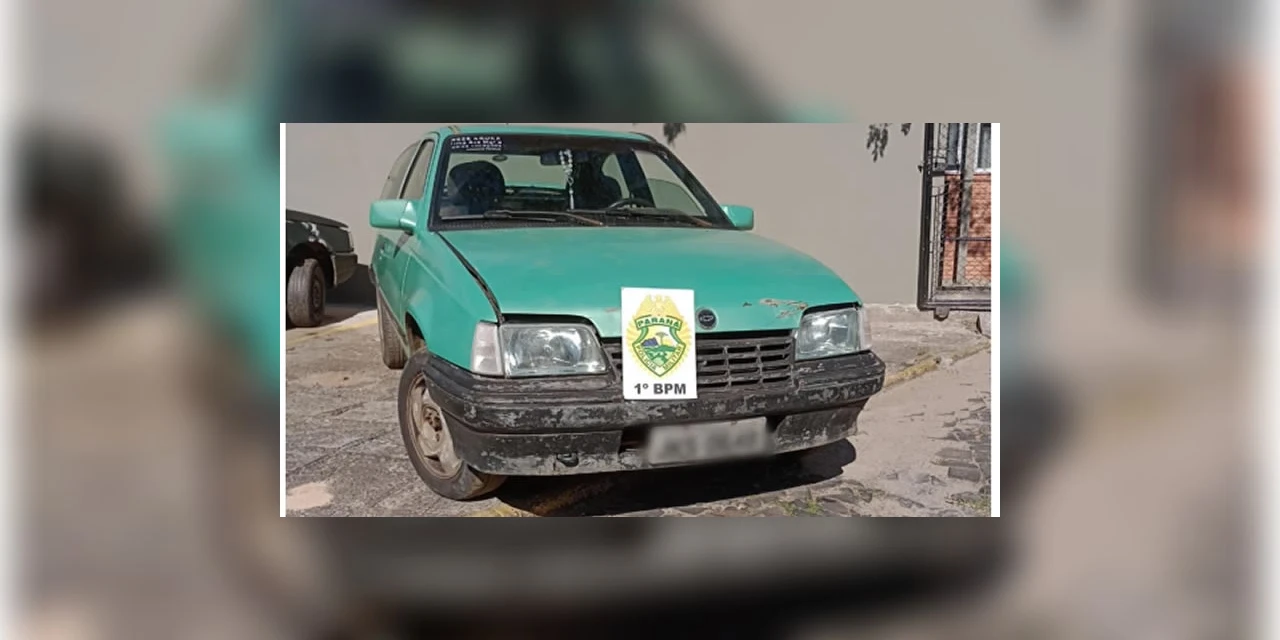 PM recupera veículo roubado em Ponta Grossa