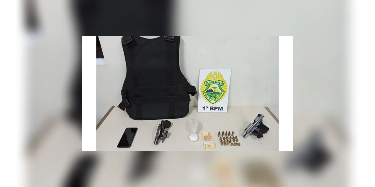 Mulher é detida com drogas, armas e munições em Ponta Grossa
