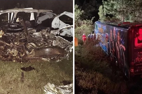 Ônibus da banda Família Azzolini sofre grave acidente e deixa dois mortos no Paraná