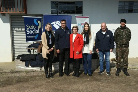 Campanha PG Sem Frio recebe 11 mil jaquetas doadas pela Receita Federal