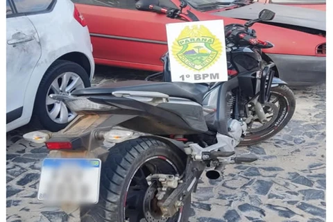 Motocicleta furtada em Palmeira estava sendo vendida na internet, em PG