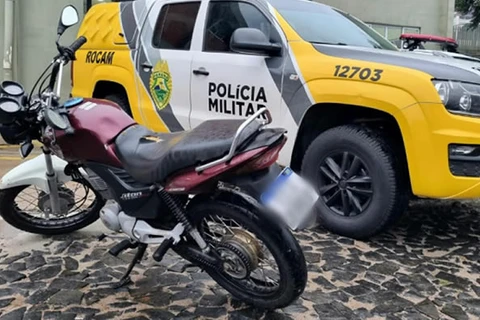 Homem é preso com moto adulterada em PG; motocicleta foi apreendida