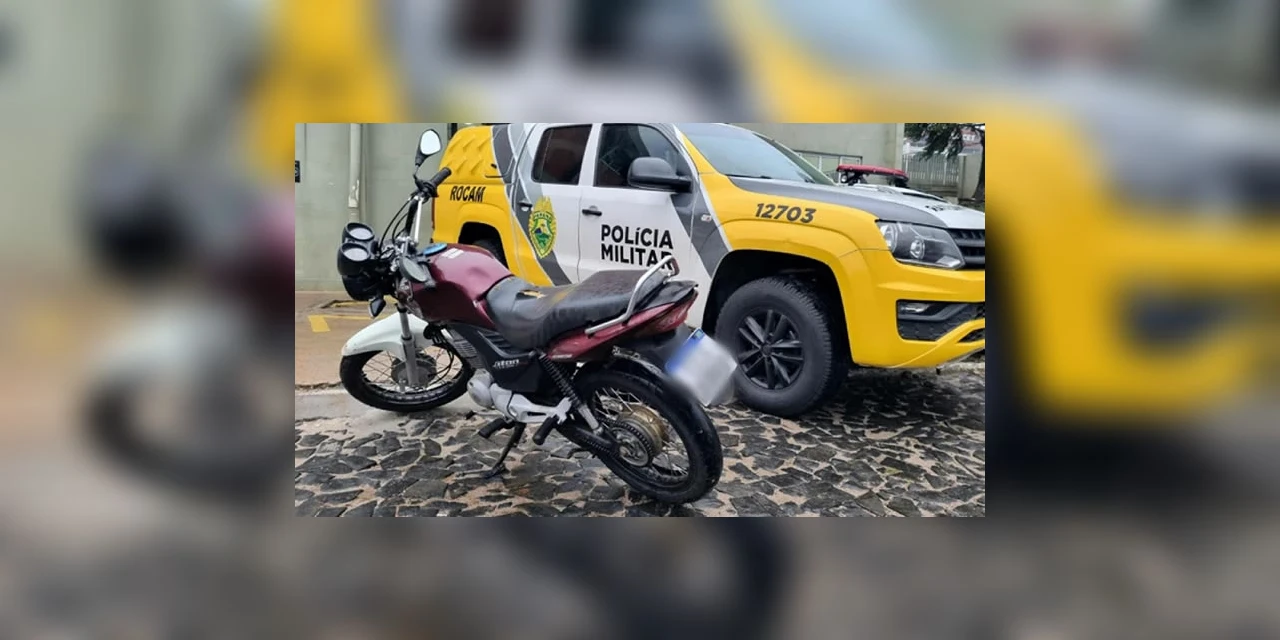 Homem é preso com moto adulterada em PG; motocicleta foi apreendida