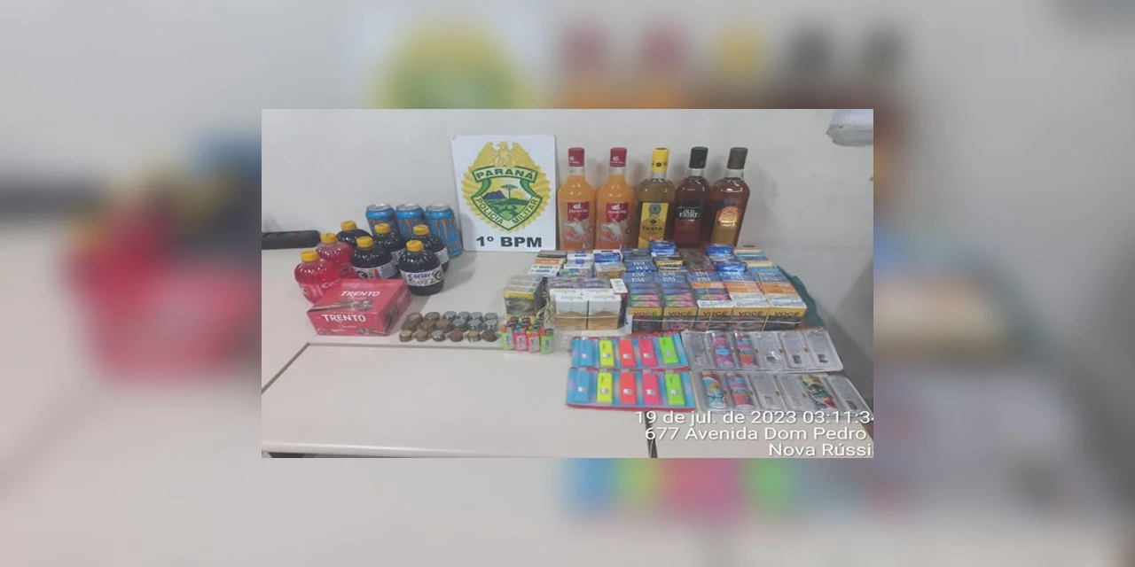 Trio é preso com produtos furtados de estabelecimento comercial em Oficinas