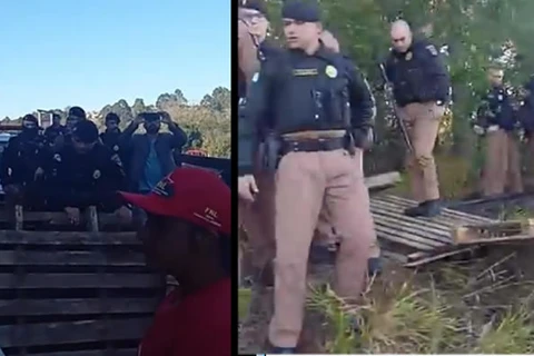 VIDEO: PM desocupa área invadida próximo a UTFPR, em PG