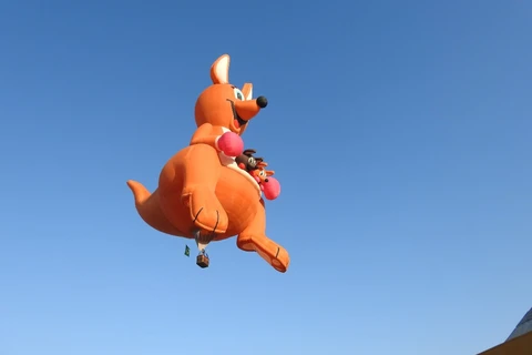 VIDEO: Balão Canguru chama atenção durante Festival de Balonismo em Ponta Grossa