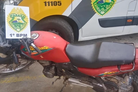 Motocicleta adulterada é apreendida pela policia