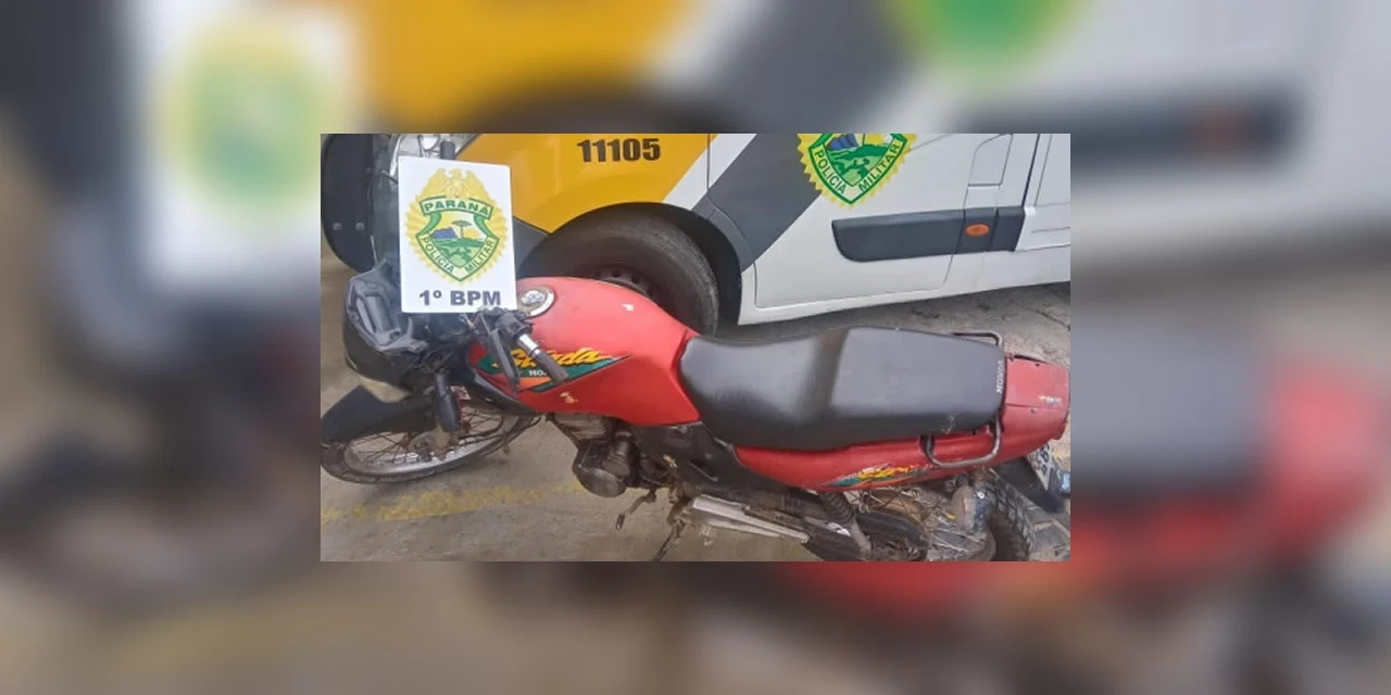 Motocicleta adulterada é apreendida pela policia