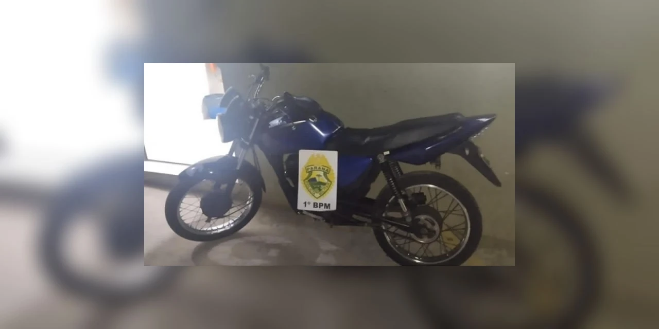 Jovem, de 18 anos é preso com motocicleta adulterada no centro de PG