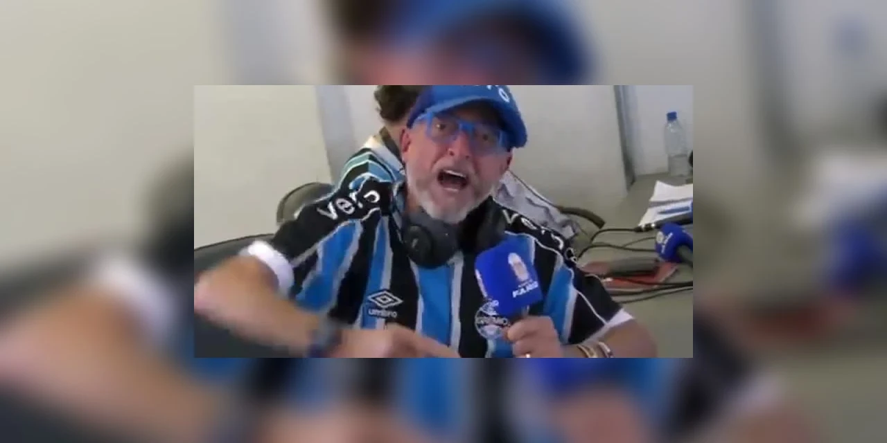 Farid vai a loucura com a derrota do Grêmio para o Flamengo; assista!