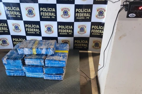 PF, BPFRON e o BOPE apreenderam 121 kg de drogas durante operação no Rio Paraná