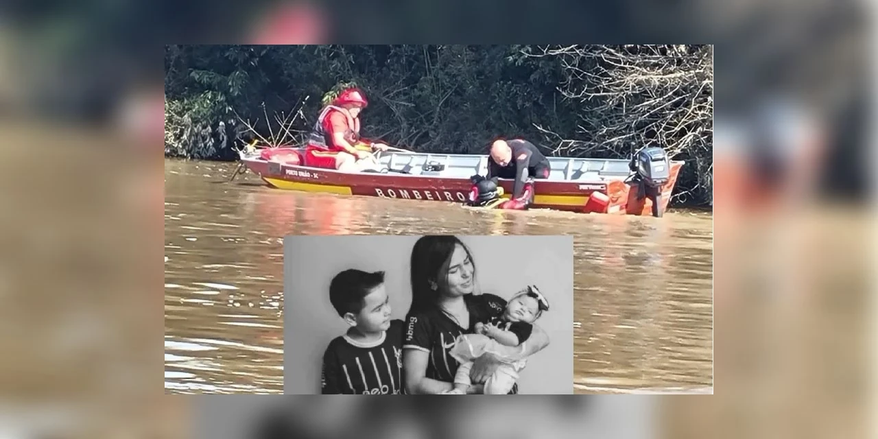 Mãe e duas crianças são encontradas mortas dentro de veículo no Rio Iguaçu