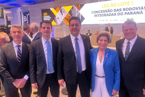 Primeiro leilão do novo PAC garante 18,25% de desconto em pedágios do lote 1 das rodovias integradas do Paraná